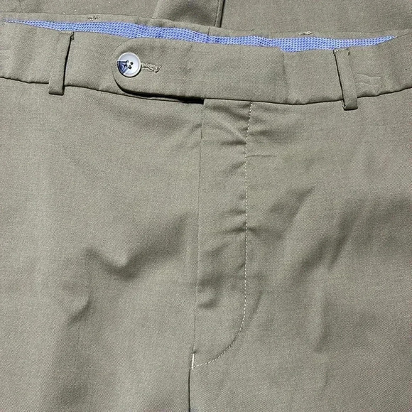 Ballin Super 120’s Wool Comfort Eze Dress Pants Tan Career Office Dress Code - Picture 8 of 12